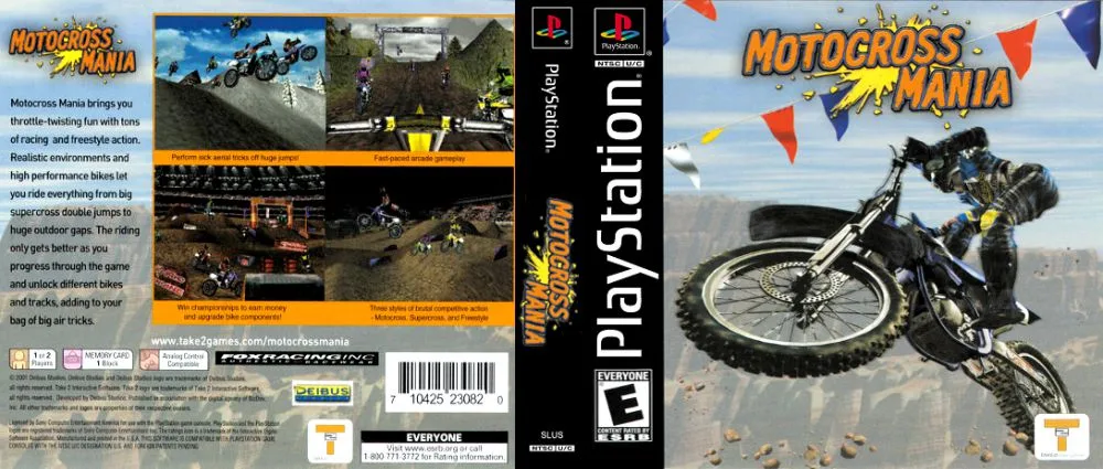 Motocross MANIA Cover PS One